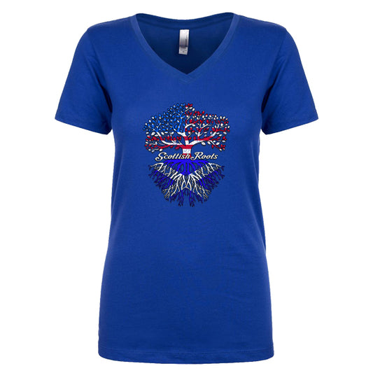 Scottish Roots Ladies V-neck