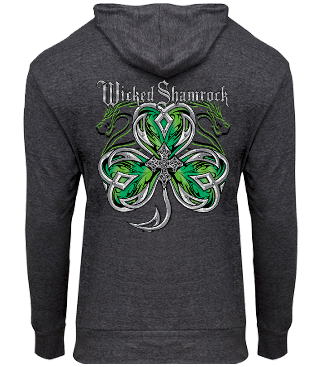 Wicked Shamrock Zip Hoodie