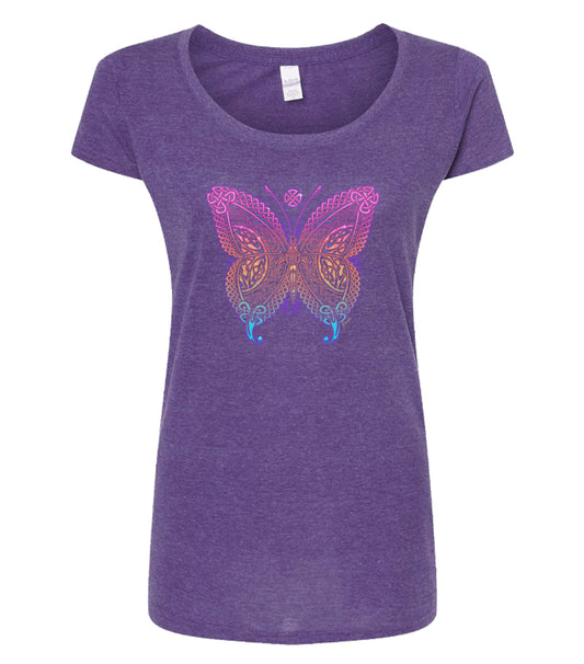 Celtic Kingdom Butterfly Scoopneck