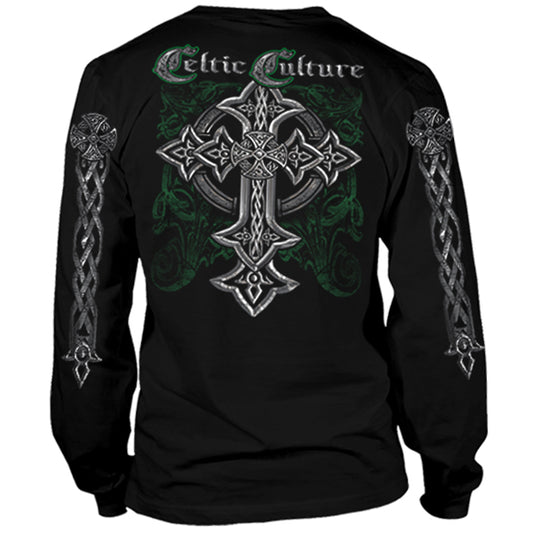 Celtic Culture Long Sleeve with Silver Foil T-Shirt