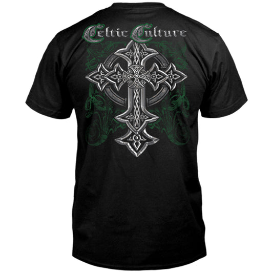 Celtic Culture Cross with Silver Foil T-Shirt