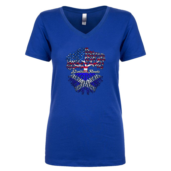 Scottish Roots Ladies V-neck