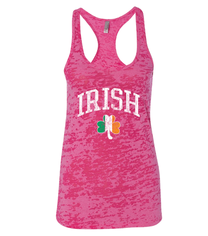 Irish Tri Color Shamrock Tank