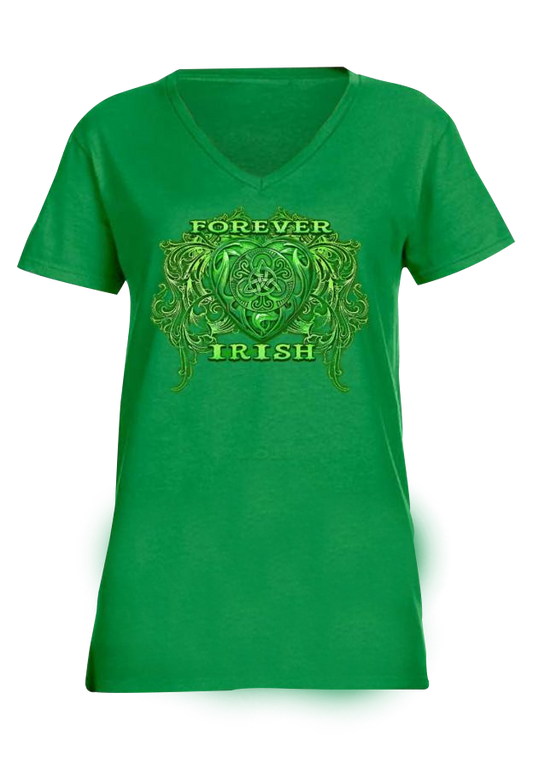 Forever Irish Womens V Neck