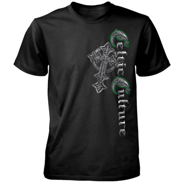 Celtic Culture Cross with Silver Foil T-Shirt