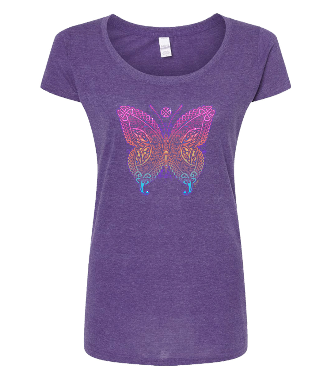 Celtic Kingdom Butterfly Scoopneck