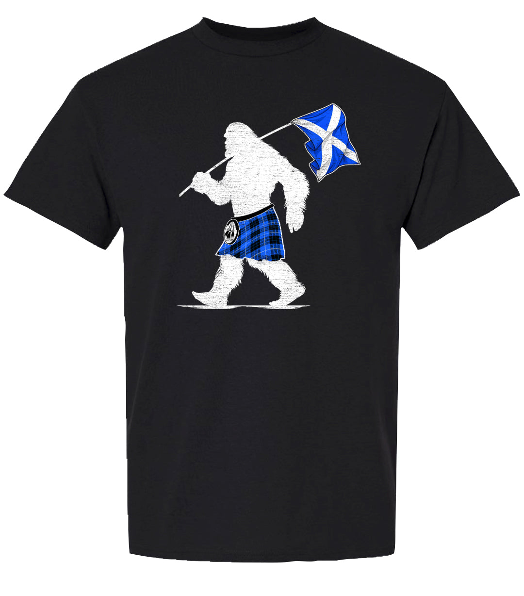 Black SASQUATCH Scottish T-shirt