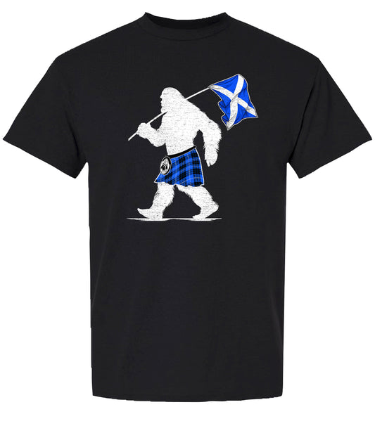 Black SASQUATCH Scottish T-shirt